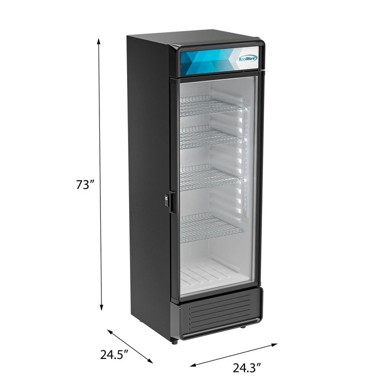 Koolmore commercial glass door deals display refrigerator merchandiser